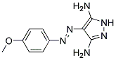 4-(4-METHOXY-PHENYLAZO)-1H-PYRAZOLE-3,5-DIAMINE Struktur