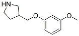 3-[(3-METHOXYPHENOXY)METHYL]PYRROLIDINE Struktur