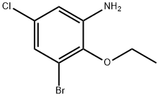 3-BROMO-5-CHLORO-2-ETHOXYANILINE Struktur