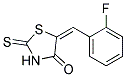 5-(2-FLUOROBENZYLIDENE)-2-THIOXO-1,3-THIAZOLIDIN-4-ONE Struktur