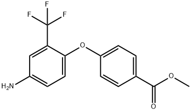 METHYL 4-[4-AMINO-2-(TRIFLUOROMETHYL)PHENOXY]-BENZOATE Struktur