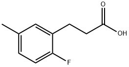 3-(2-FLUORO-5-METHYLPHENYL)PROPIONIC ACID Struktur