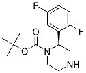 (S)-2-(2,5-DIFLUORO-PHENYL)-PIPERAZINE-1-CARBOXYLIC ACID TERT-BUTYL ESTER Struktur