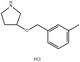 3-[(3-METHYLBENZYL)OXY]PYRROLIDINE Struktur