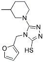 4-(2-FURYLMETHYL)-5-(3-METHYLPIPERIDIN-1-YL)-4H-1,2,4-TRIAZOLE-3-THIOL Struktur