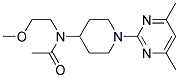 N-[1-(4,6-DIMETHYLPYRIMIDIN-2-YL)PIPERIDIN-4-YL]-N-(2-METHOXYETHYL)ACETAMIDE Struktur