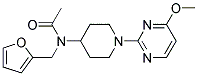 N-(2-FURYLMETHYL)-N-[1-(4-METHOXYPYRIMIDIN-2-YL)PIPERIDIN-4-YL]ACETAMIDE Struktur