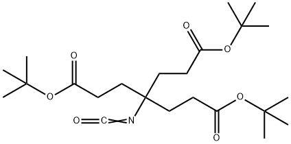 DI-T-BUTYL 4-[2-(T-BUTOXYCARBONYL)ETHYL]-4-ISOCYANATO-1, 7-HEPTANEDICARBOXYLATE Struktur