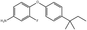 3-FLUORO-4-[4-(TERT-PENTYL)PHENOXY]ANILINE Struktur