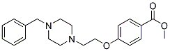 METHYL 4-[2-(4-BENZYLPIPERAZINO)ETHOXY]BENZENECARBOXYLATE Struktur