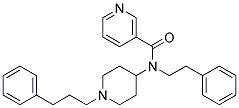 N-(2-PHENYLETHYL)-N-[1-(3-PHENYLPROPYL)PIPERIDIN-4-YL]NICOTINAMIDE Struktur