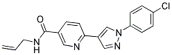 N-ALLYL-6-[1-(4-CHLOROPHENYL)-1H-PYRAZOL-4-YL]NICOTINAMIDE Struktur