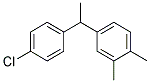 4-[1-(4-CHLORO-PHENYL)-ETHYL]-1,2-DIMETHYL-BENZENE Struktur