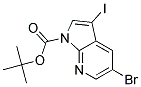 5-BROMO-3-IODO-PYRROLO[2,3-B]PYRIDINE-1-CARBOXYLIC ACID TERT-BUTYL ESTER Struktur