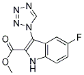 METHYL 5-FLUORO-3-(1H-TETRAZOL-1-YL)-1H-INDOLE-2-CARBOXYLATE Struktur