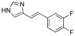 4-[2-(3,4-DIFLUORO-PHENYL)-VINYL]-1H-IMIDAZOLE Struktur