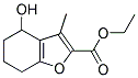 ETHYL 4-HYDROXY-3-METHYL-4,5,6,7-TETRAHYDRO-1-BENZOFURAN-2-CARBOXYLATE Struktur