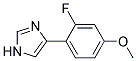 4-(2-FLUORO-4-METHOXY-PHENYL)-1H-IMIDAZOLE Struktur