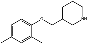 3-[(2,4-DIMETHYLPHENOXY)METHYL]PIPERIDINE Struktur