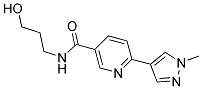 N-(3-HYDROXYPROPYL)-6-(1-METHYL-1H-PYRAZOL-4-YL)NICOTINAMIDE Struktur