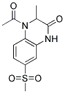 4-ACETYL-3-METHYL-7-(METHYLSULFONYL)-3,4-DIHYDROQUINOXALIN-2(1H)-ONE Struktur