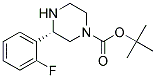 (S)-3-(2-FLUORO-PHENYL)-PIPERAZINE-1-CARBOXYLIC ACID TERT-BUTYL ESTER Struktur