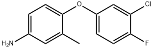 4-(3-CHLORO-4-FLUOROPHENOXY)-3-METHYLPHENYLAMINE Struktur