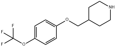 4-([4-(TRIFLUOROMETHOXY)PHENOXY]METHYL)PIPERIDINE Struktur