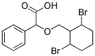 3,5-DIBROMO-4-CYCLOHEXYLMETHOXYPHENYLACETIC ACID Struktur