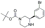 (R)-3-(3-BROMO-PHENYL)-PIPERAZINE-1-CARBOXYLIC ACID TERT-BUTYL ESTER Struktur