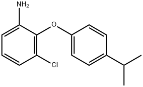 3-CHLORO-2-(4-ISOPROPYLPHENOXY)ANILINE Struktur