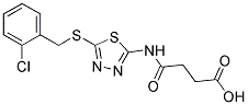 4-((5-((2-CHLOROBENZYL)THIO)-1,3,4-THIADIAZOL-2-YL)AMINO)-4-OXOBUTANOIC ACID Struktur