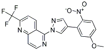 5-[4-(5-METHOXY-2-NITROPHENYL)-1H-PYRAZOL-1-YL]-2-(TRIFLUOROMETHYL)-1,6-NAPHTHYRIDINE Struktur