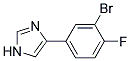 4-(3-BROMO-4-FLUORO-PHENYL)-1H-IMIDAZOLE Struktur