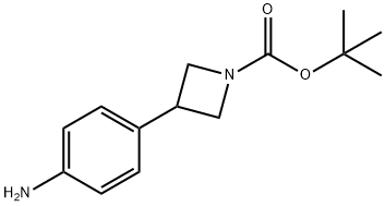 TERT-BUTYL 3-(4-AMINOPHENYL)AZETIDINE-1-CARBOXYLATE Structure