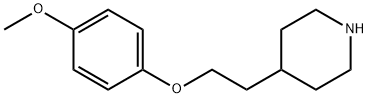 4-METHOXYPHENYL 2-(4-PIPERIDINYL)ETHYL ETHER Struktur