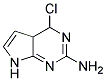 4-CHLORO-4A,7-DIHYDRO-4H-PYRROLO[2,3-D]PYRIMIDIN-2-YLAMINE Struktur