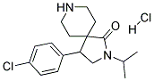 4-(4-CHLOROPHENYL)-2-ISOPROPYL-2,8-DIAZASPIRO[4.5]DECAN-1-ONE HYDROCHLORIDE Struktur