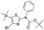 (4-BROMO-5-TRIMETHYLSILANYL-THIAZOL-2-YL)-PHENYL-CARBAMIC ACID TERT-BUTYL ESTER Struktur