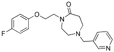 4-[2-(4-FLUOROPHENOXY)ETHYL]-1-(PYRIDIN-3-YLMETHYL)-1,4-DIAZEPAN-5-ONE Struktur