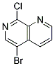 5-BROMO-8-CHLORO-1,7-NAPHTHYRIDINE Struktur