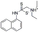 TRIETHYLAMMONIUM (1-NAPHTHYLAMINO)METHANEDITHIOATE Struktur