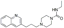 N-ETHYL-4-(3-QUINOLIN-3-YLPROPYL)PIPERAZINE-1-CARBOXAMIDE Struktur