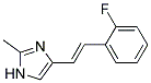 4-[2-(2-FLUORO-PHENYL)-VINYL]-2-METHYL-IMIDAZOLE Struktur