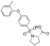 1-([4-(2-METHYLPHENOXY)PHENYL]SULFONYL)PROLINE Struktur