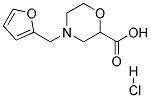 4-FURAN-2-YLMETHYL-MORPHOLINE-2-CARBOXYLIC ACID HYDROCHLORIDE Struktur