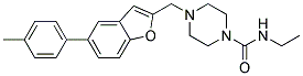 N-ETHYL-4-([5-(4-METHYLPHENYL)-1-BENZOFURAN-2-YL]METHYL)PIPERAZINE-1-CARBOXAMIDE Struktur