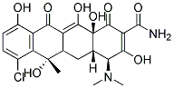 (4S,4AS,6S,12AS)-7-CHLORO-4-DIMETHYLAMINO-3,6,10,12,12A-PENTAHYDROXY-6-METHYL-1,11-DIOXO-1,4,4A,5,5A,6,11,12A-OCTAHYDRO-NAPHTHACENE-2-CARBOXYLIC ACID AMIDE Struktur