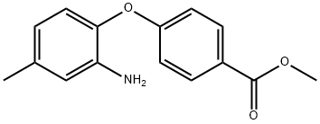 METHYL 4-(2-AMINO-4-METHYLPHENOXY)BENZOATE Struktur