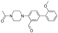 4-(4-ACETYL-PIPERAZIN-1-YL)-2'-METHOXY-BIPHENYL-3-CARBALDEHYDE Struktur